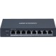 DS-3E0508P-O switch 8 portů 1Gbps, kovový kryt