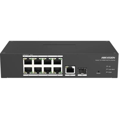 DS-3T1310P-SI/HS 9/8 PoE switch, 8x PoE 100Mbps, 1x uplink 1Gbps, 1x SFP, manag., max.110W