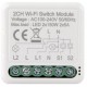 L130 W modul 2Ch Ovladač osvětlení 1/2-kanálový WiFi Tuya