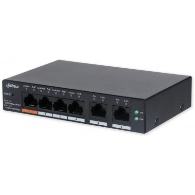 CS4006-4ET-60 PoE switch 6/4, 100 Mb 4x PoE/2x LAN, 60W