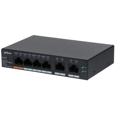 CS4006-4GT-60 Cloud MNG PoE switch, 4 x PoE, 2 x Gb Uplink, 60 W, police/nástěnné
