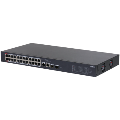CS4226-24ET-240 Cloud MNG PoE switch, 24 x PoE, 2 x Gb uplink RJ45/SFP (combo), 240 W, police/rack 1U