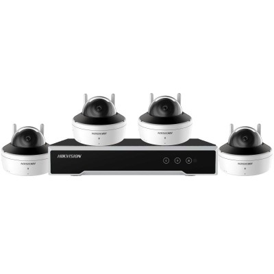 NK844W1H-1T - (E) IP kamerový set, 4x dome kamera, 4 Mpx, f2.8mm, WiFi, 1x HDD 1TB