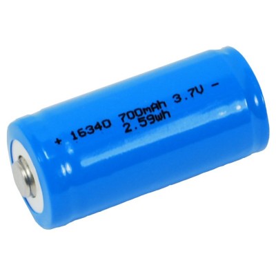 Li-ion 16340 700mAh  3,6 V Li-ion článek