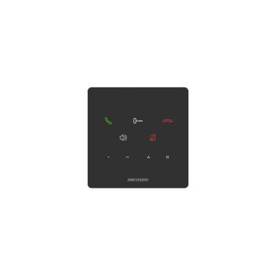 DS-KH6000-E1/Alarm IP audio telefon, LAN, černý, tlačítkové ovládání