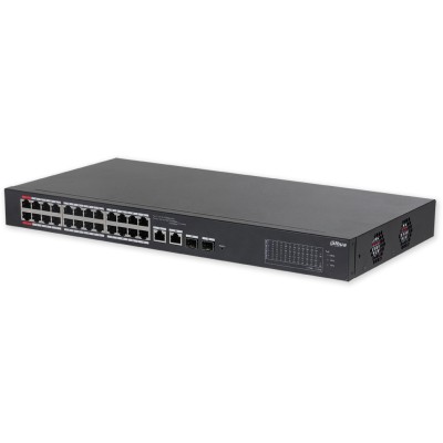 UFS5226-24ET-240 Cloud MNG PoE switch, 24 x PoE, 2 x Gb uplink RJ45/SFP (combo), 240 W,