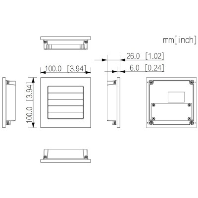 VTO4202FB-MDB10 černý rozšiřující dveřní modul s dvojtými tlačítky