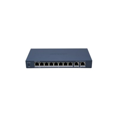 DS-3E1310HP-EI(B) 10/8 PoE switch, 8x PoE 100Mbps, manag., 2x uplink 1Gbps, max.110W