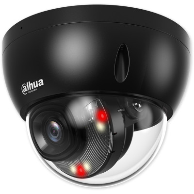 IPC-HDBW2449E-S-IL-B - 2,8 mm černá 4Mpix, 30m IR a 30m bílé LED, IVS, SMD Plus, MIC, antivandal