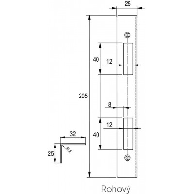 LI L/P protiplech - rohový