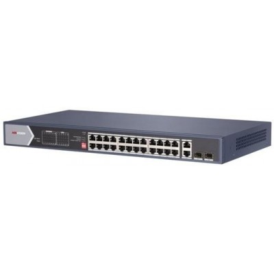 DS-3E0528HP-E 28/24 PoE switch, 2x uplink 1Gbps + 2x SFP