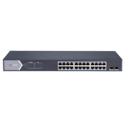 DS-3E1526P-SI 26/24 PoE switch, 24x PoE 1Gbps, 2x uplink 1Gbps SFP, management