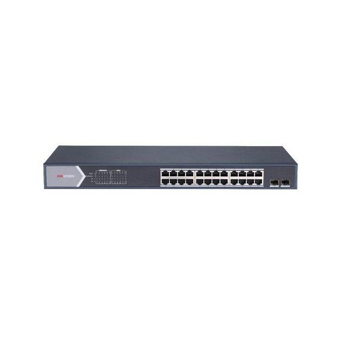 DS-3E1526P-SI 26/24 PoE switch, 24x PoE 1Gbps, 2x uplink 1Gbps SFP, management