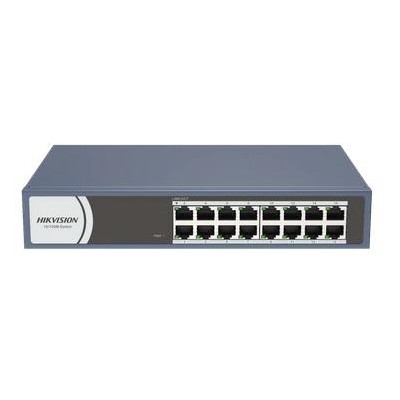 DS-3E0116R-O 16x LAN switch, 100Mbps, kovové provedení