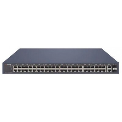 DS-3E1552P-SI 52/48 PoE switch, 48x PoE 1Gbps, 2x RJ45 1Gbps, 2x SFP, management